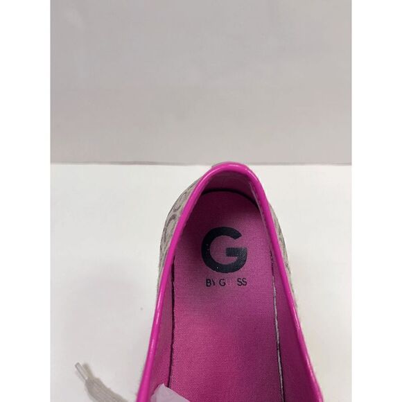 Guess Womens Low cut Lace up Tennis Sneakers Shoes Tan Pink Sz 7.5M - Picture 2 of 7